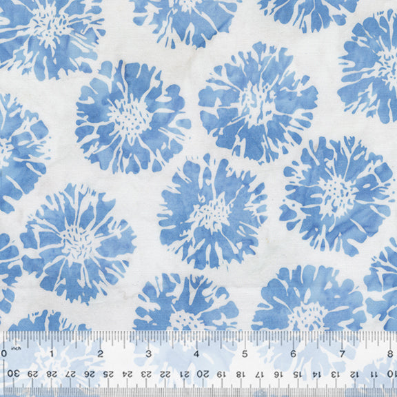 Indigo Batik 2.0 - Sunflower - White
