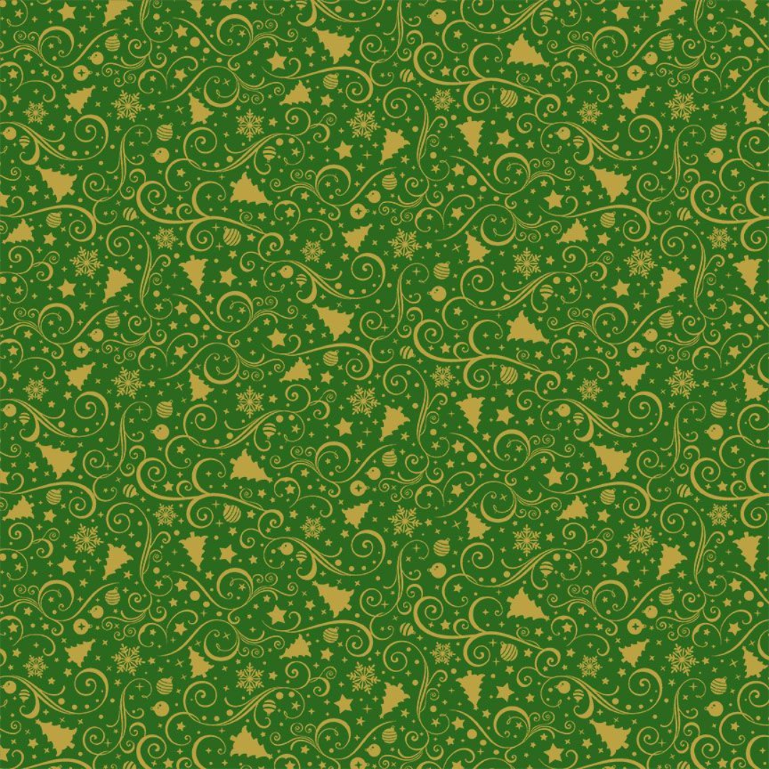 Joyful Metallic - Ornaments - Green