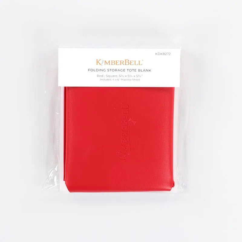 Folding Storage Tote Blank - Red