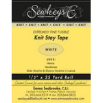 Fusible Knit Stay Tape .5" Extremely Fine White