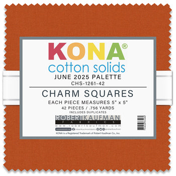 Kona Solid Charm Square - June