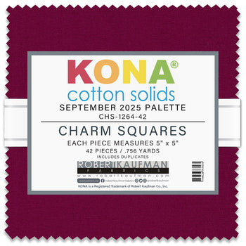 Kona Solid Charm Square - September