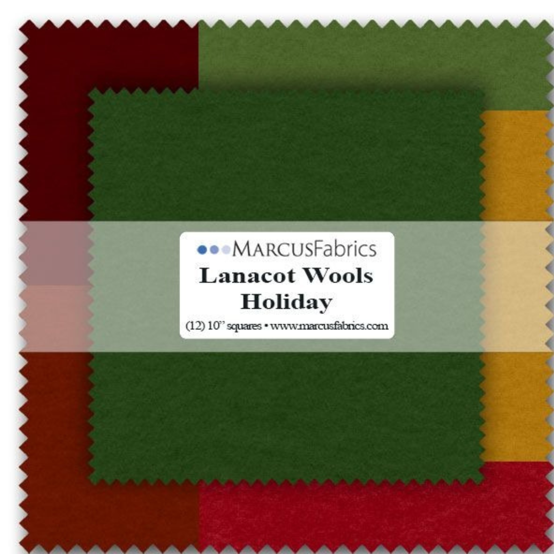 LanaCot Wool - 10" Squares - Holiday