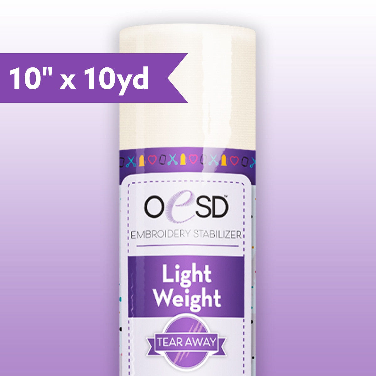 Light Weight TearAway White 1.5oz - 10" x 10 yards