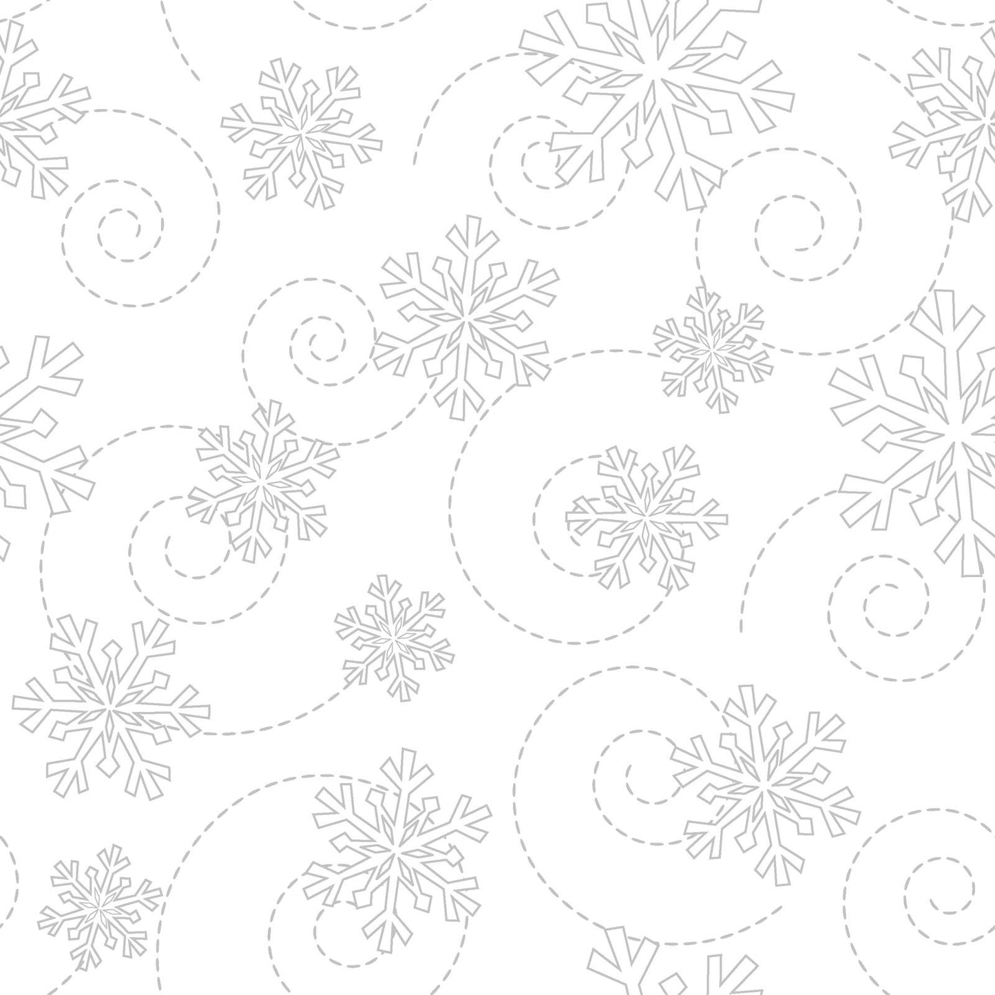 Kimberbell Basics - Snowflakes - White on White