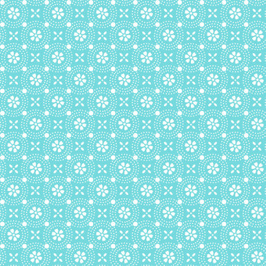 Sippin' On Sunshine - Dotted Circles - Aqua Blue