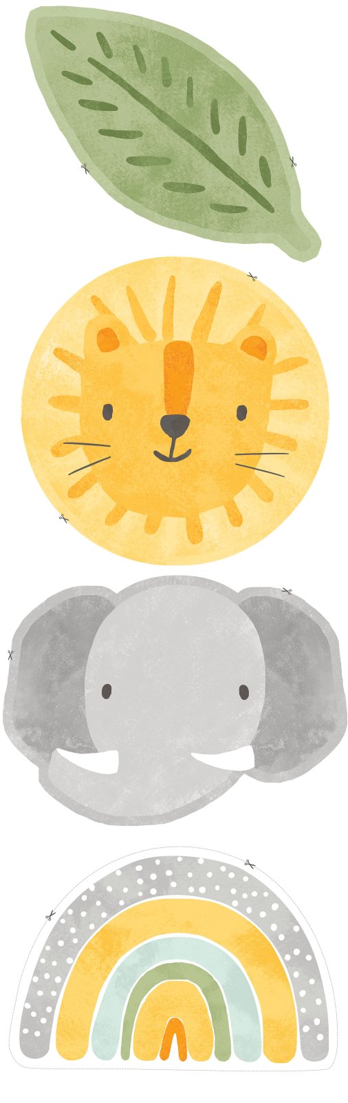 Sunny Safari - Minky - Pillow Panel