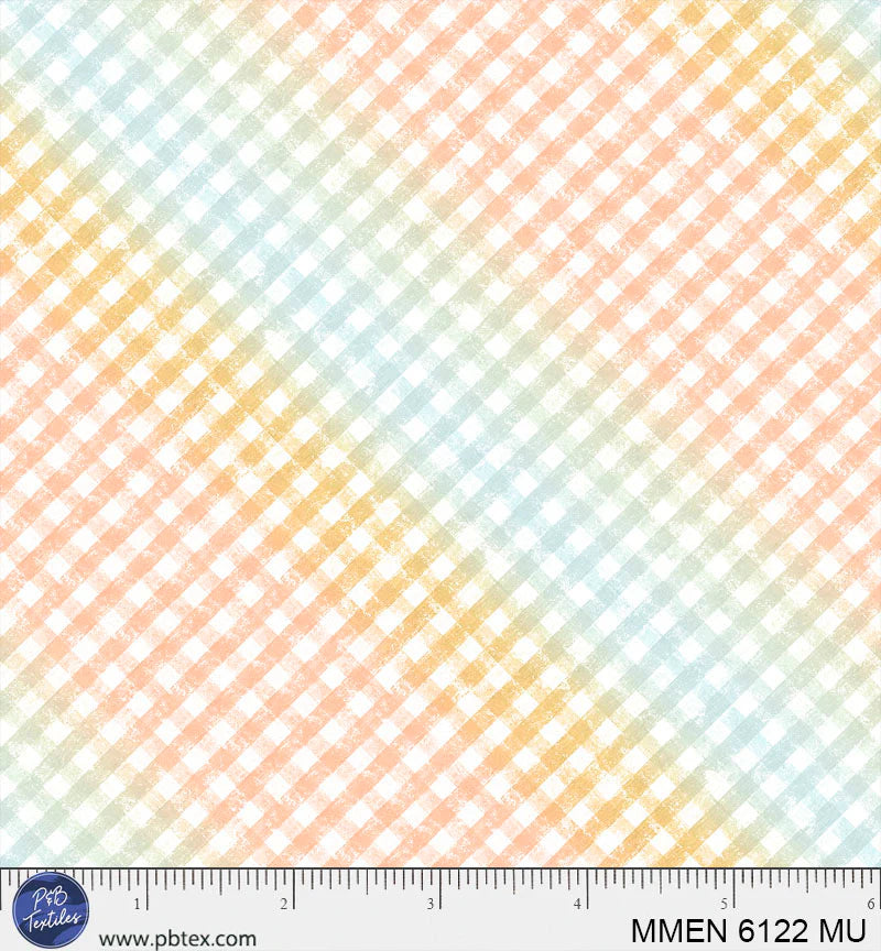 Mini Menagerie - Gingham - Rainbow