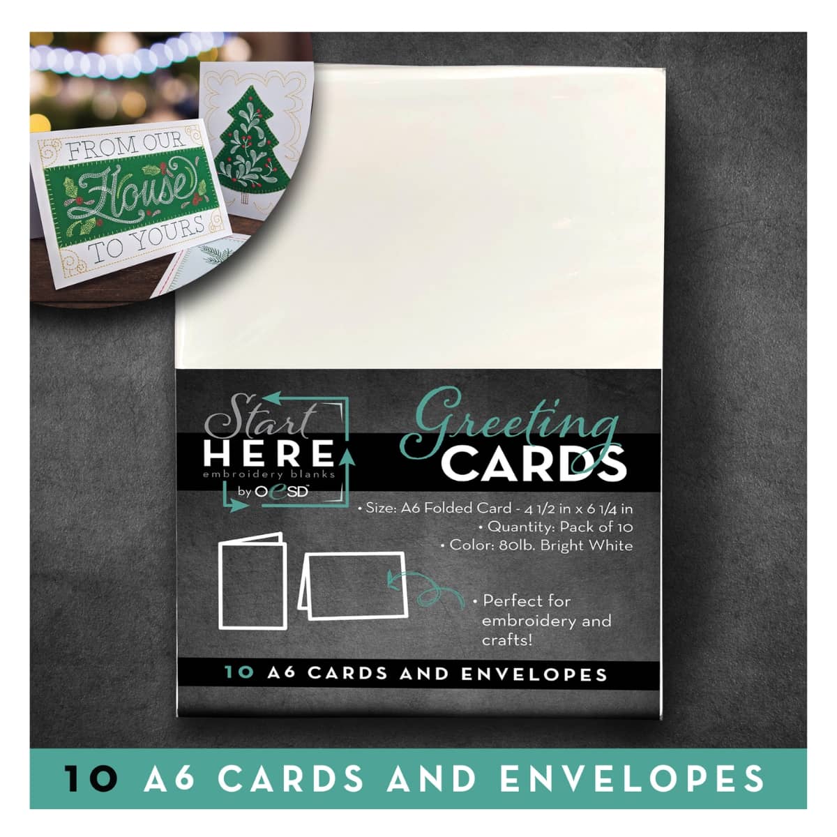 Machine Embroidery Cards and Envelopes 4.5"x6.25"