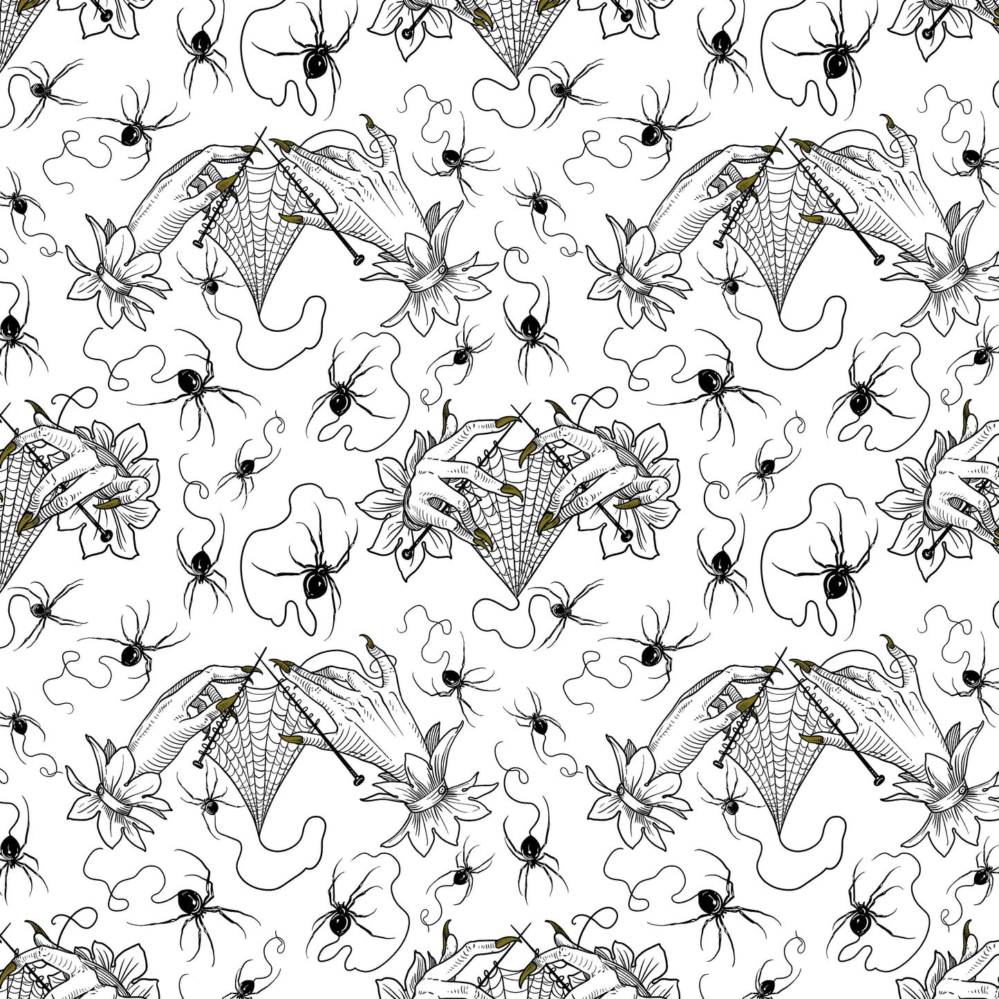 Costumes & Cobwebs - Cobweb Lace - White