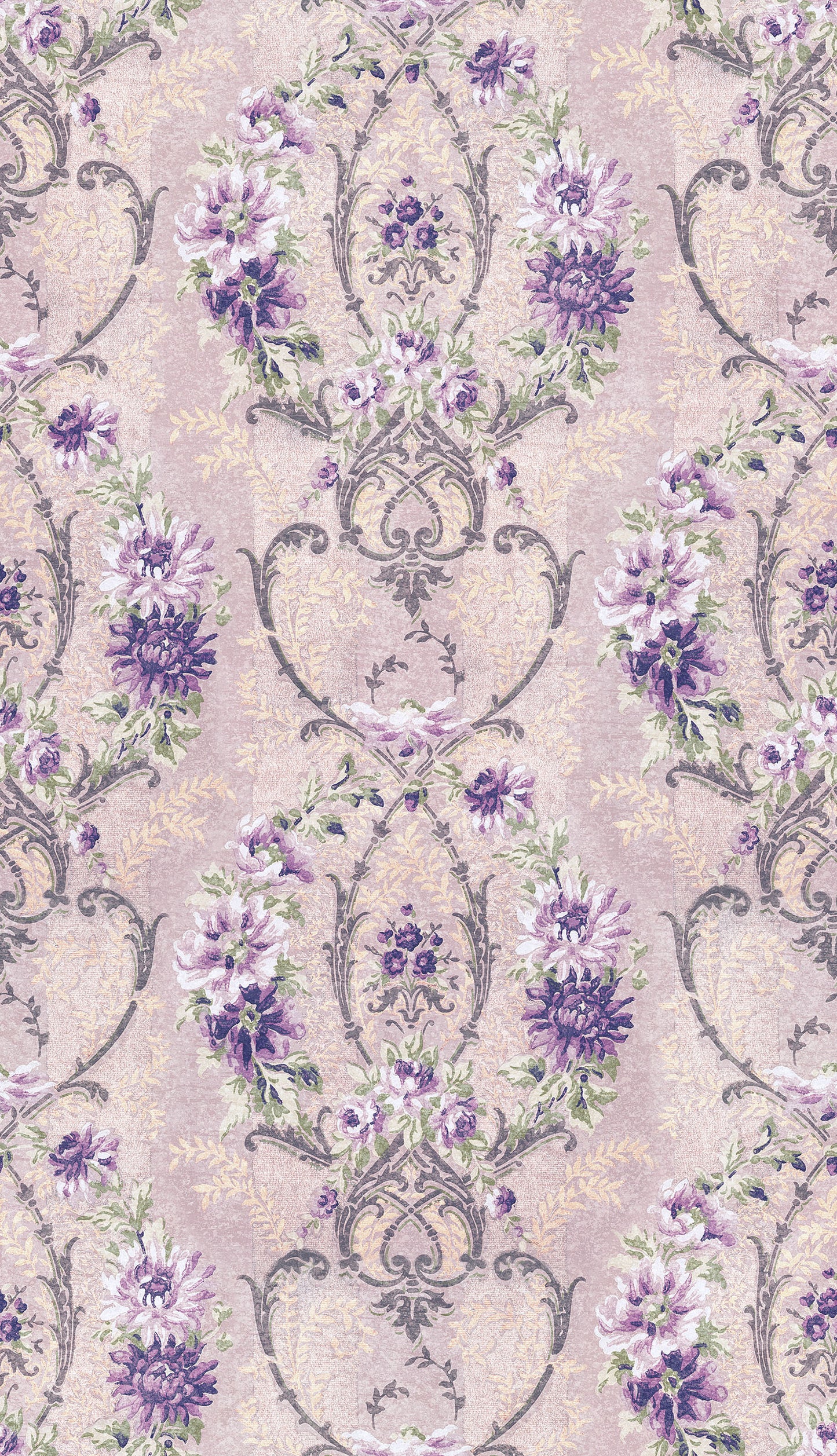 Eclectic Elements - Purple - Wallpaper