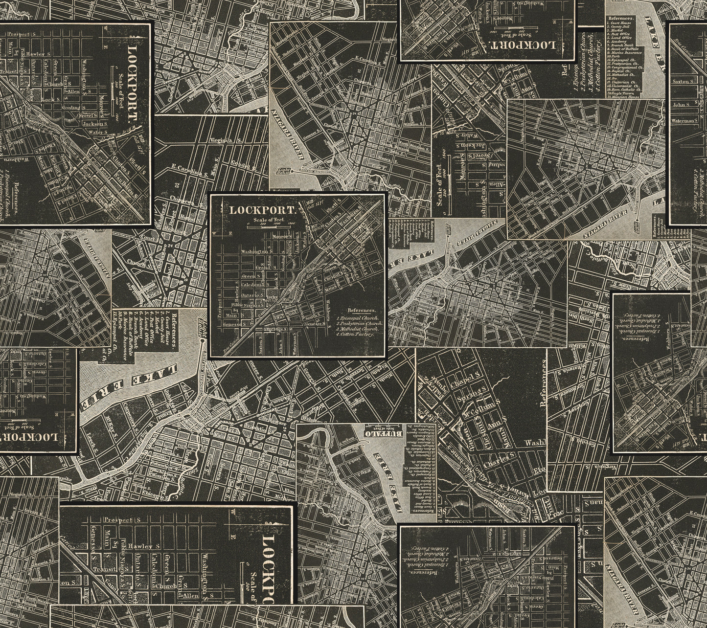 Eclectic Elements - Charcoal - Map