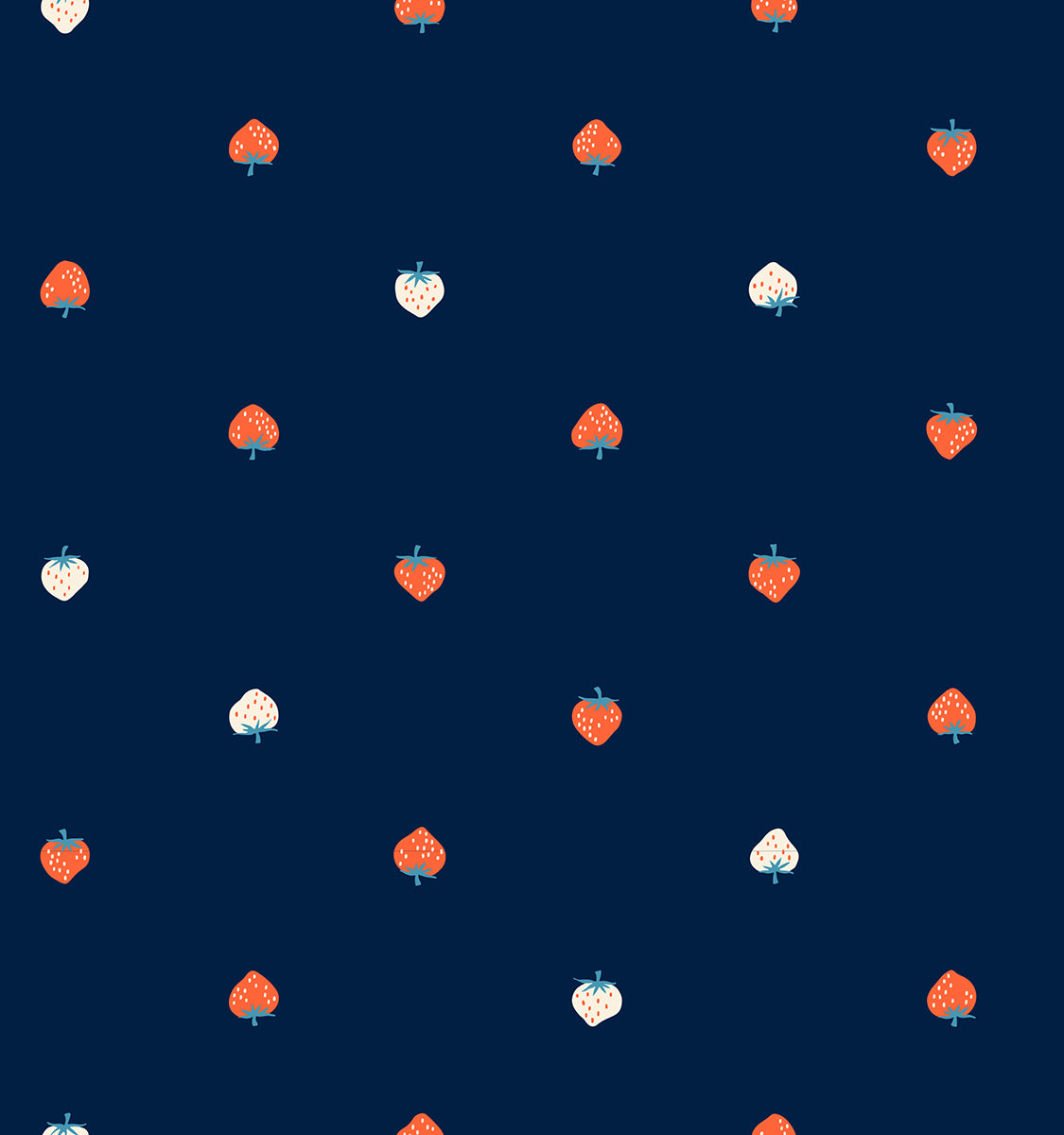 Strawberry - Lawn - Navy