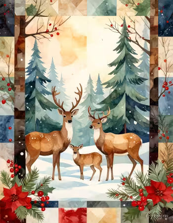 Note Card - Forest Family