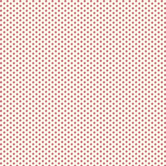 Aunt Grace - Mini Flowers - Red