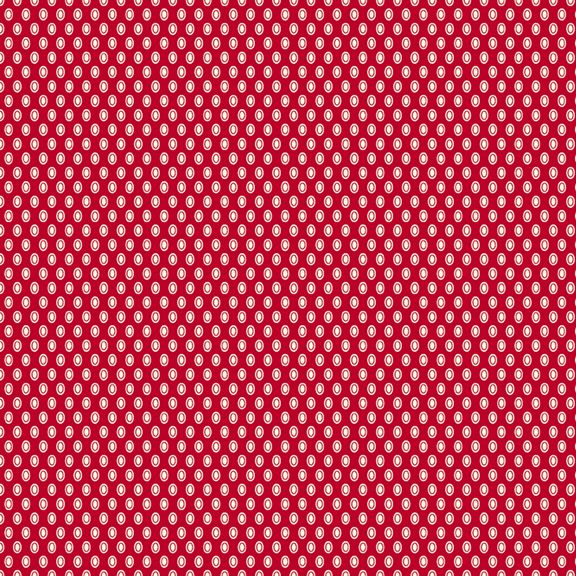Aunt Grace - Oval Dots - Red