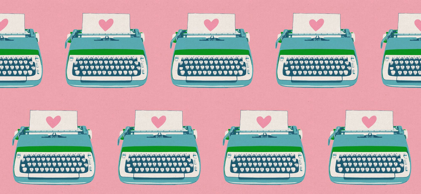 Best Day Ever - Canvas - Typewriters - Posy