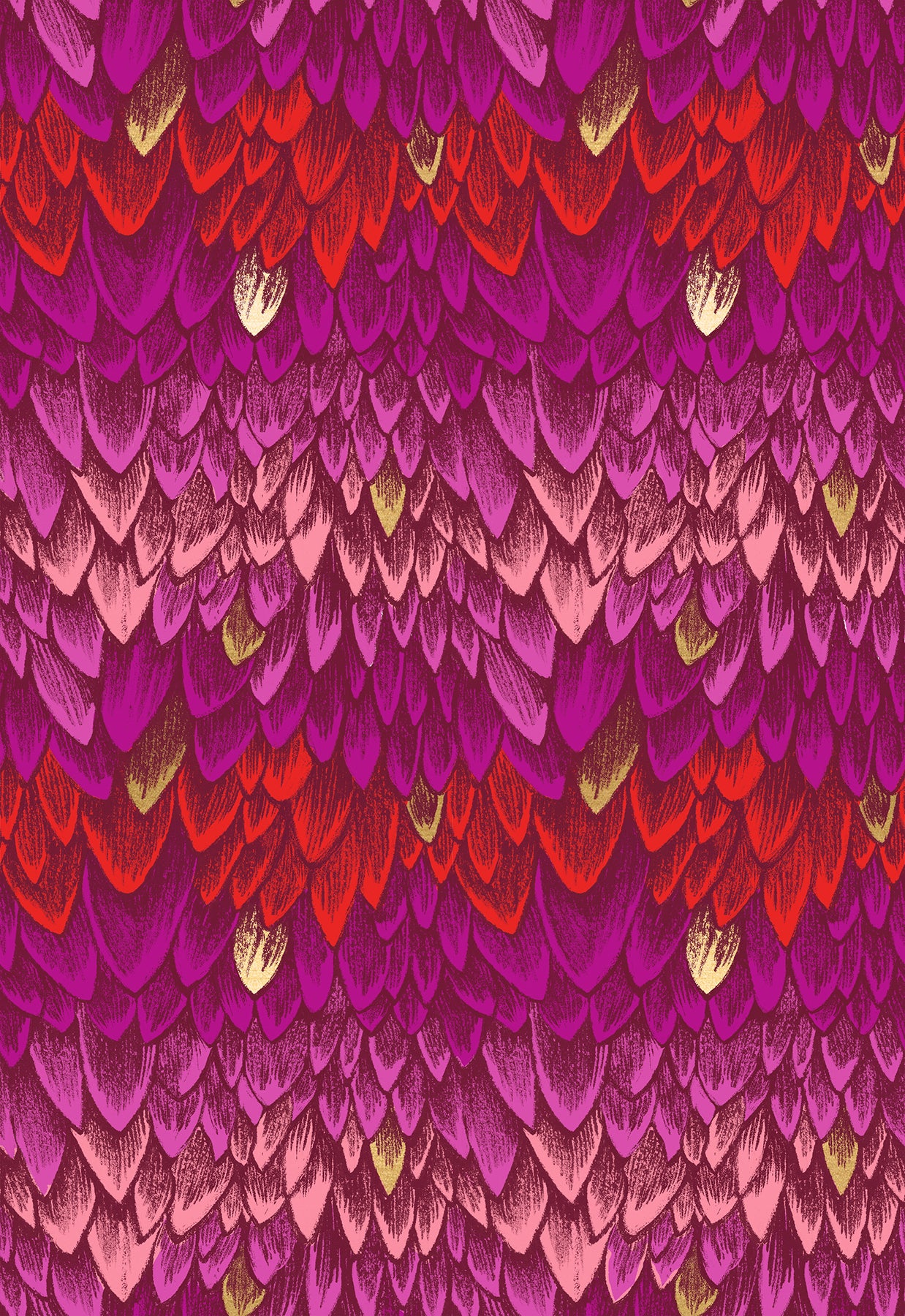 Fire Glow - Scales - Metallic Rose