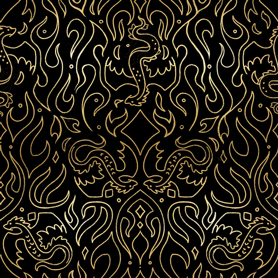 Fire Glow - Scribe - Metallic Black