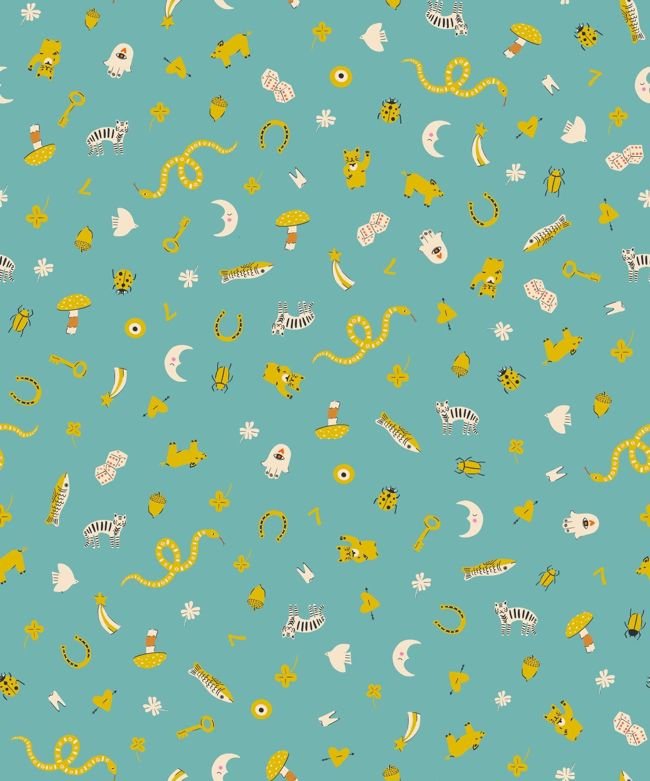 Ooh Lucky Lucky - Good Luck - Turquoise