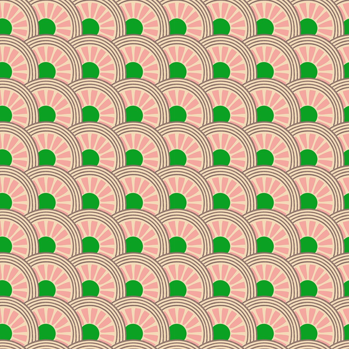 Favorite Flowers - Daisy Wheel - Verdant