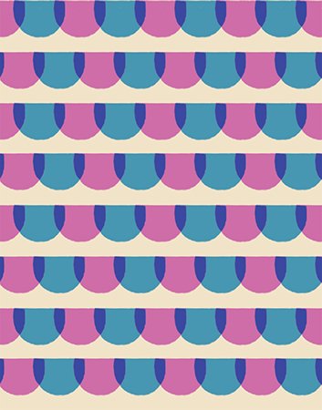 Animal Animal - Roof Tiles - Vintage blue