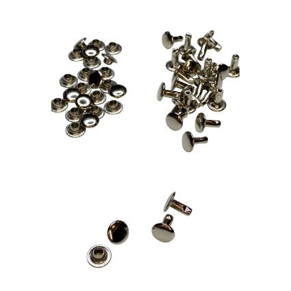 Double Cap Rivets - Nickel