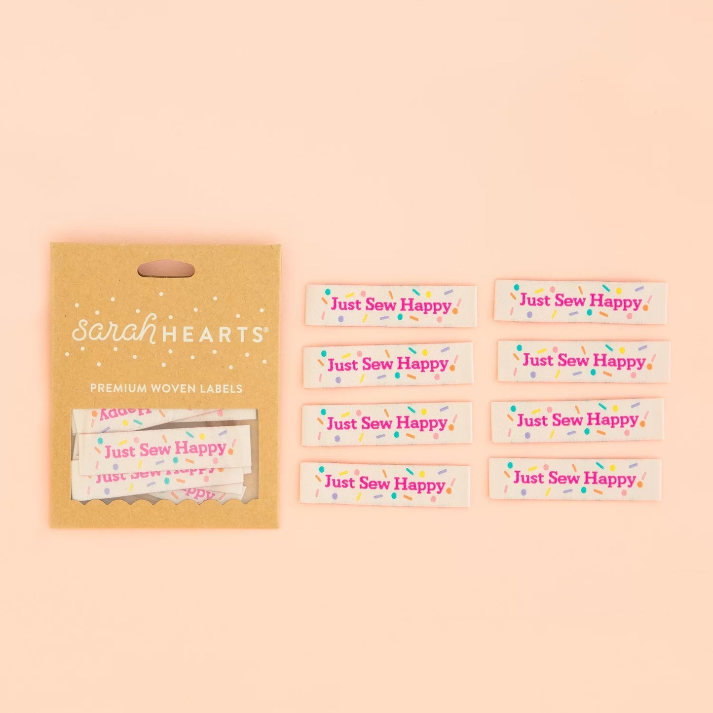 Just Sew Happy - Label 8pc
