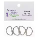 D Ring 3/4 4ct Nickel