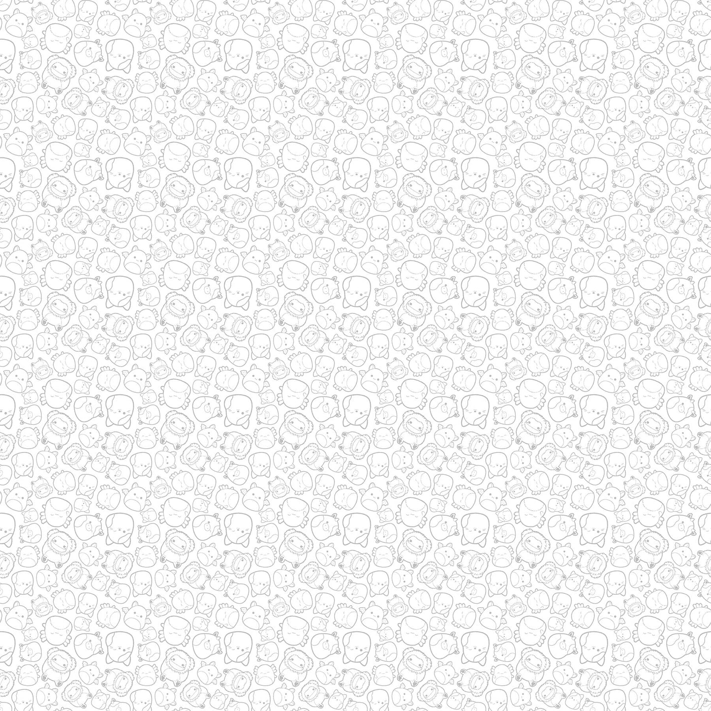 Squishmallows - Outlines - White