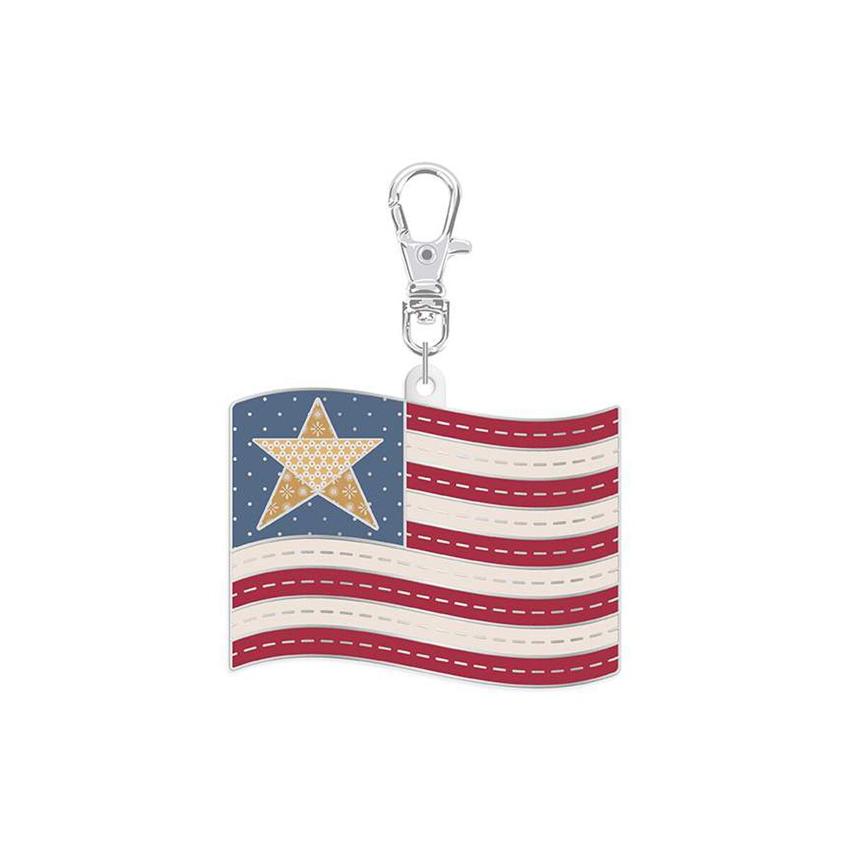 Lori Holt Flag Enamel Charm