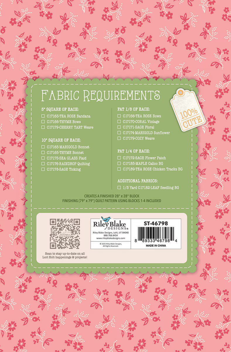 Quilt Seeds - Farmer's Daughter - Summer Barn