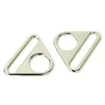 Triangle Rings 1 1/2" 2pc - Nickel
