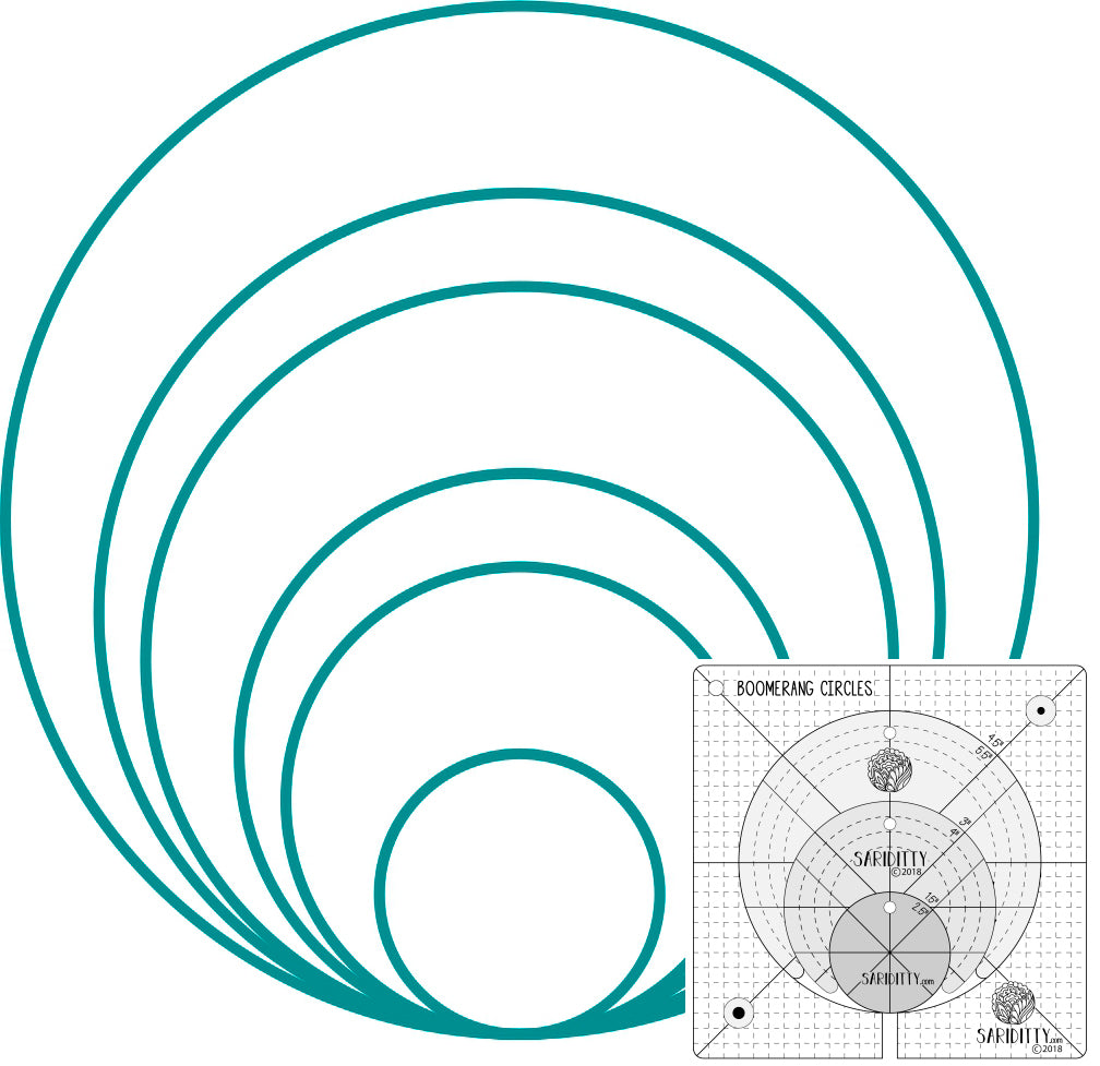 Sariditty - Boomerang Ruler Set