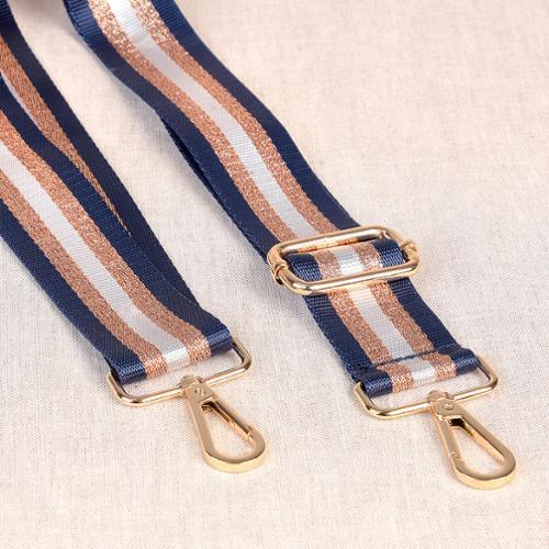 Shoulder Strap - W/ Hardware - Blue Rose