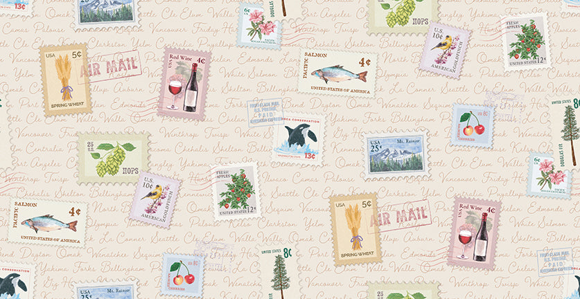 2026 PNW Shop Hop - Dear Washington - Stamps - Cream