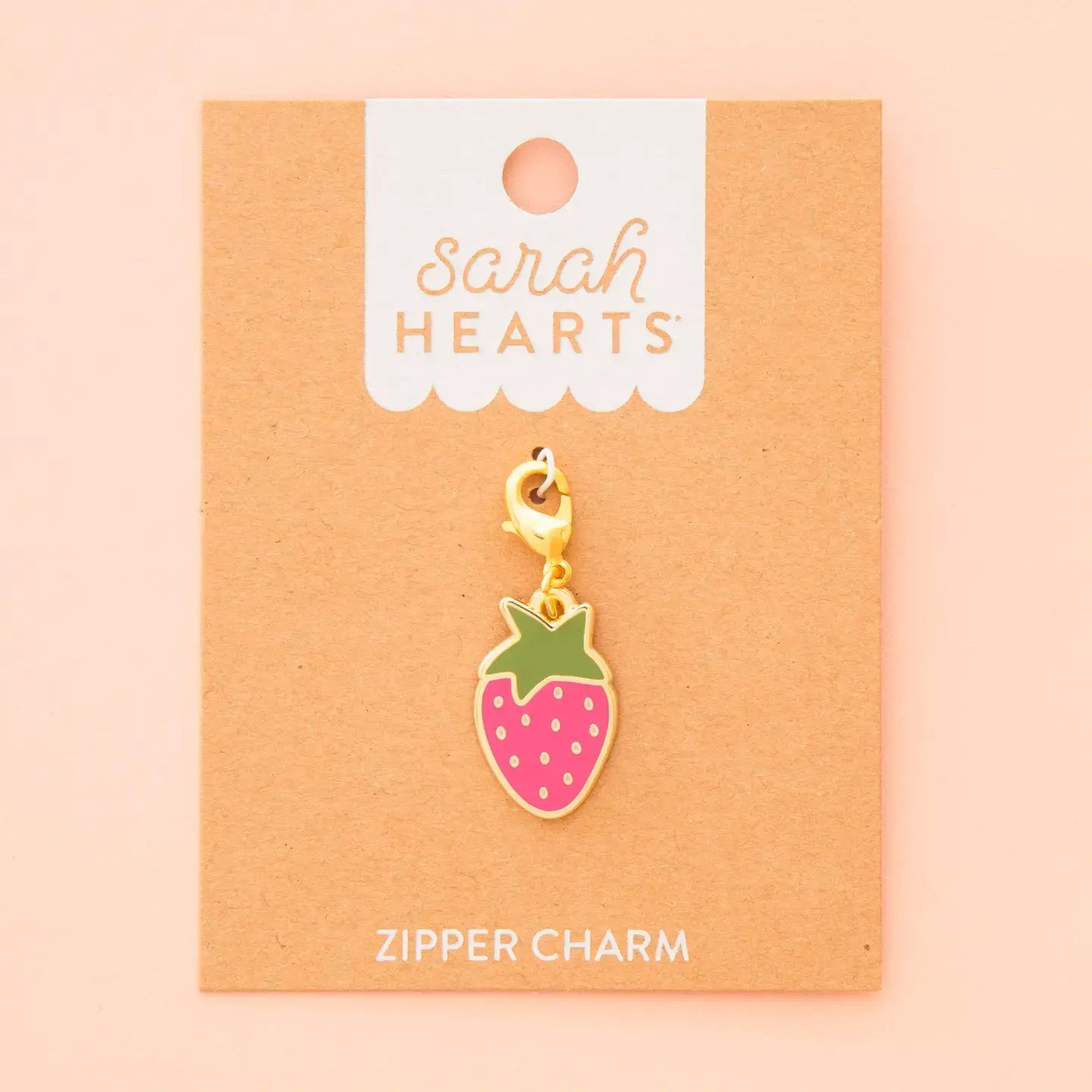 Strawberry - Zipper Charm