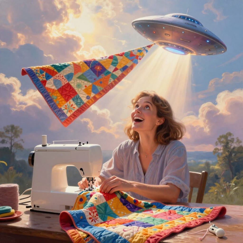 Quiltworx UFO Invasion Party