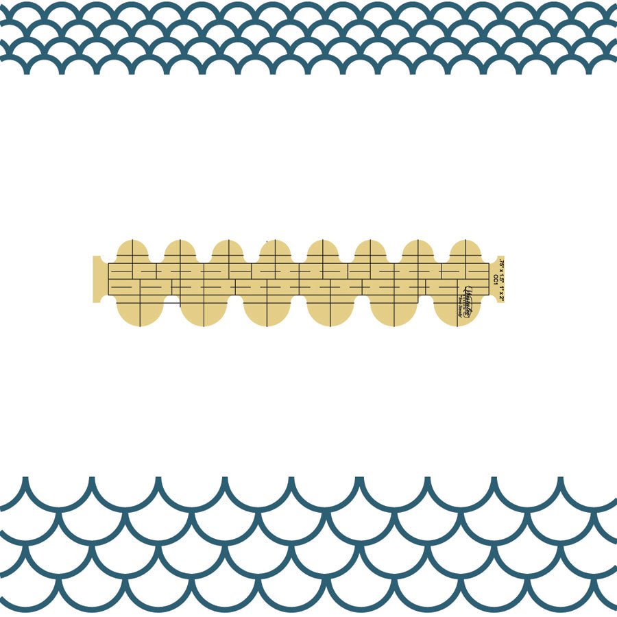 Westalee Clamshell Templates 1/2" x 1" and 1/2" x 3" - High Shank