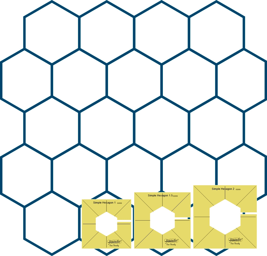 Westalee Simple Hexagon - High Shank - Set of 3