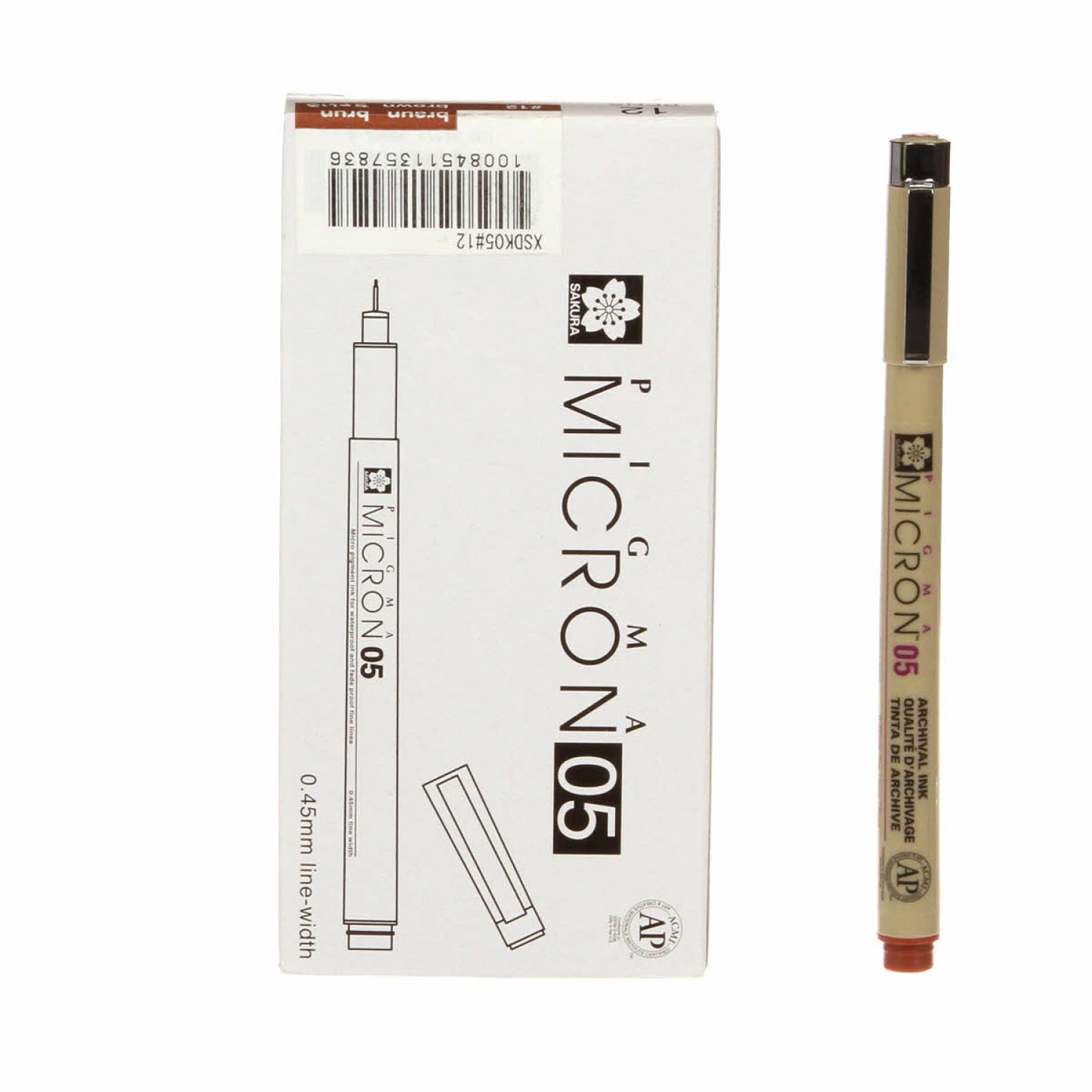 Pigma Micron 05 Pen .45mm Brown