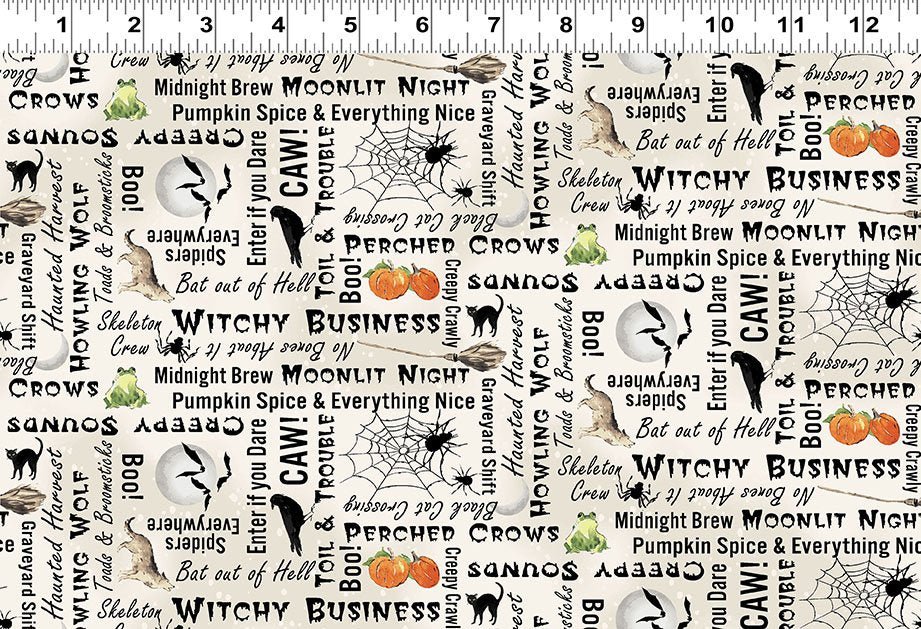 Toil & Trouble - Words - Light Khaki