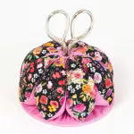 Pin Cushion Floral w/Scissors