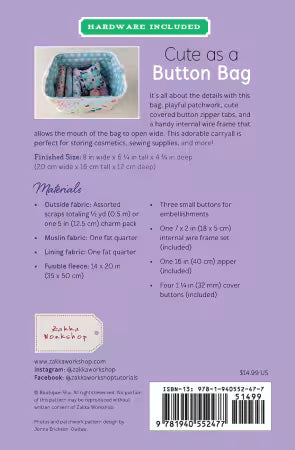 Cute as a Button Bag Kit