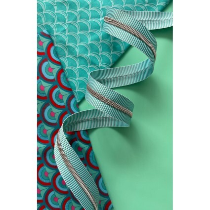 Zipper Tape with Nickel Teeth - Teal