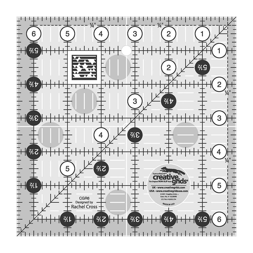 Creative Grids 6 1/2" Square Ruler