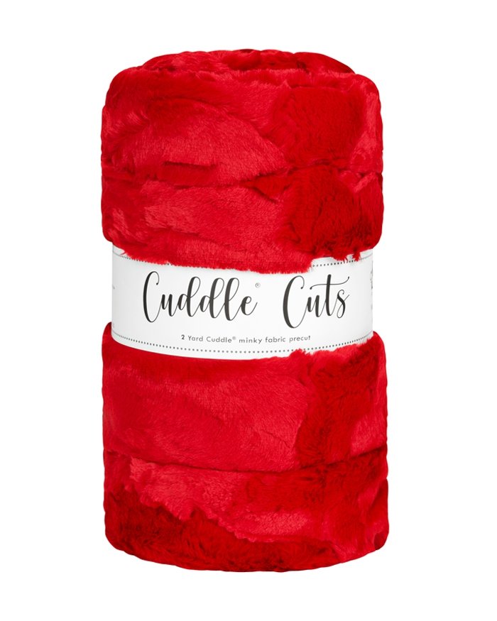 2 yd Luxe Cuddle Cut - Hide Cardinal