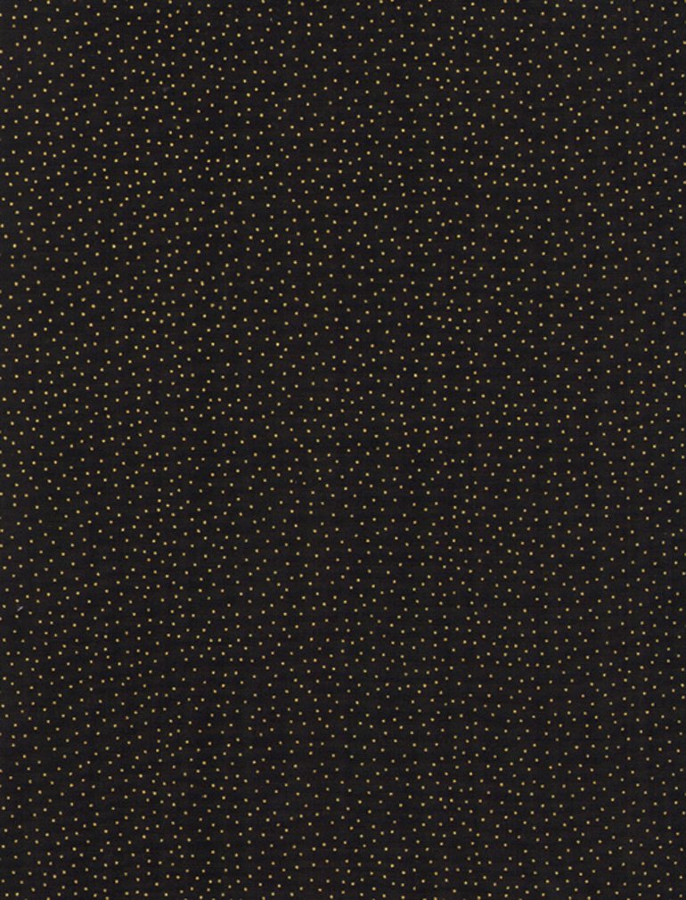 Metallic Pin Dots - Black