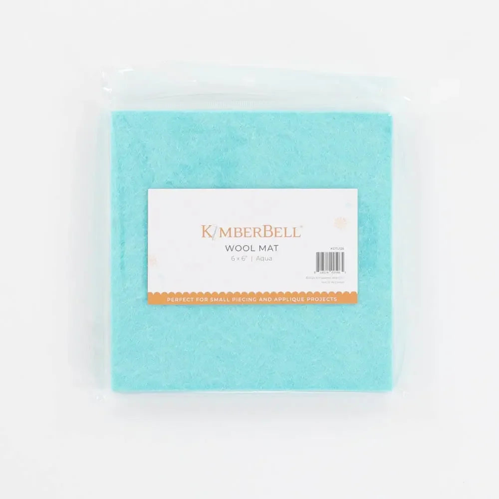 KB - Wool Mat 6" sq. - Aqua