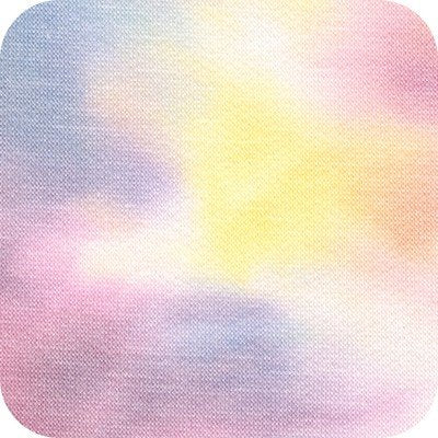 French Terry Tie Dye - Rose Sky Yellow